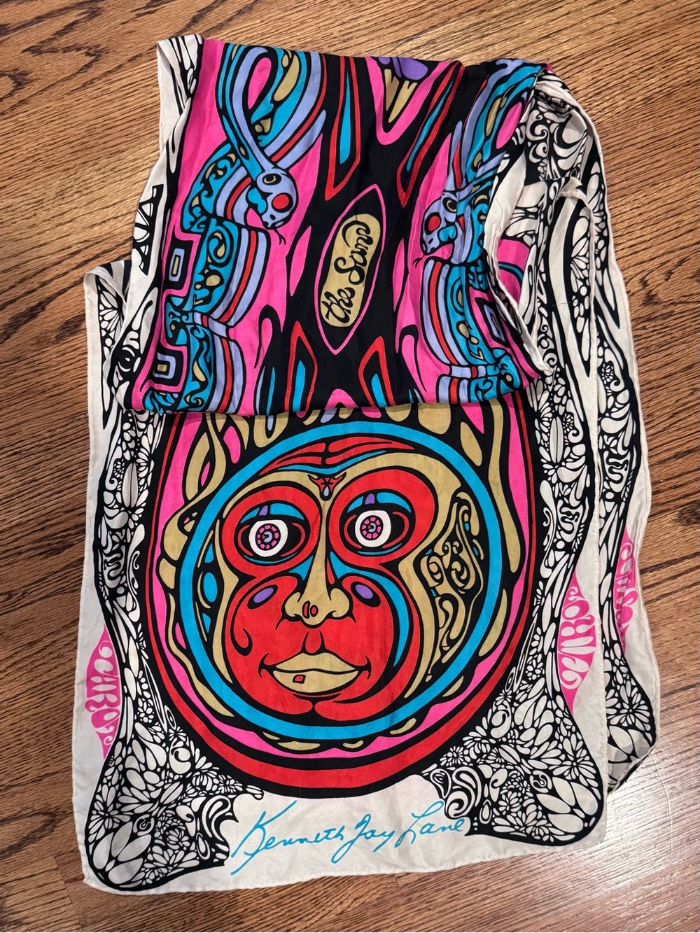 Kenneth Jay Lane Psychedelic Tarot Scarf